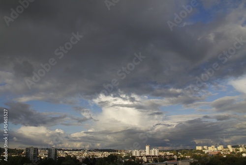 picturesque view of cloudy sky and sunset © Maria Brzostowska