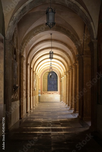 Arches of monastery in Montserrat