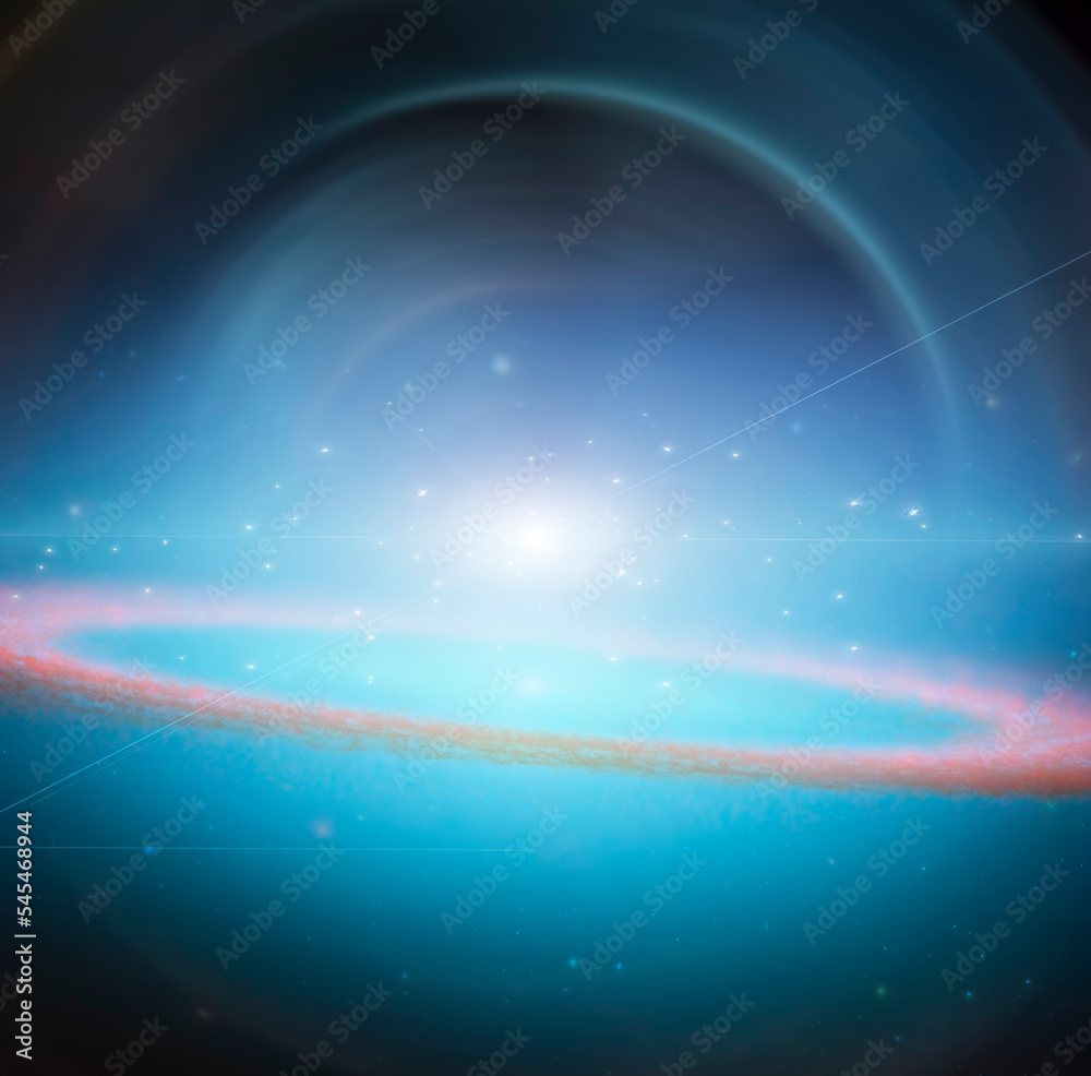 Fototapeta premium Galaxy and bright light