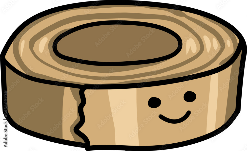 Cartoon-style masking tape isolated on a white background. Cartoon-style masking tape isolated on a white background.