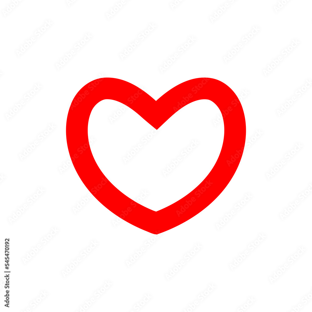Heart icon . Simple heart , love logo. Love icon sign.