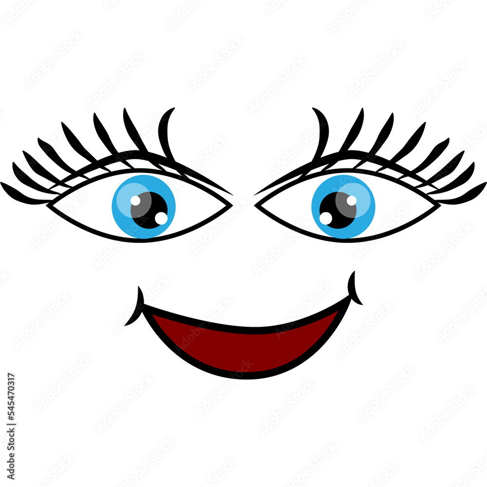 Cartoon faces expression line icons set. Set of emoticons or emoji illustration line icons. Smile icons line art isolated illustration on white background Cartoon faces expression line icons set. Set of emoticons or emoji illustration line icons. Smile icons line art isolated illustration on white background
