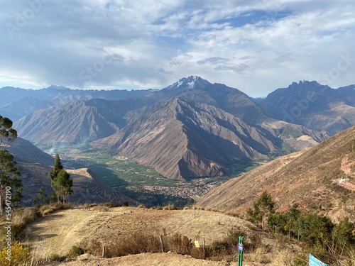 Urubamba village in Peruvian andean mountains close to pisac and ollantaytambo