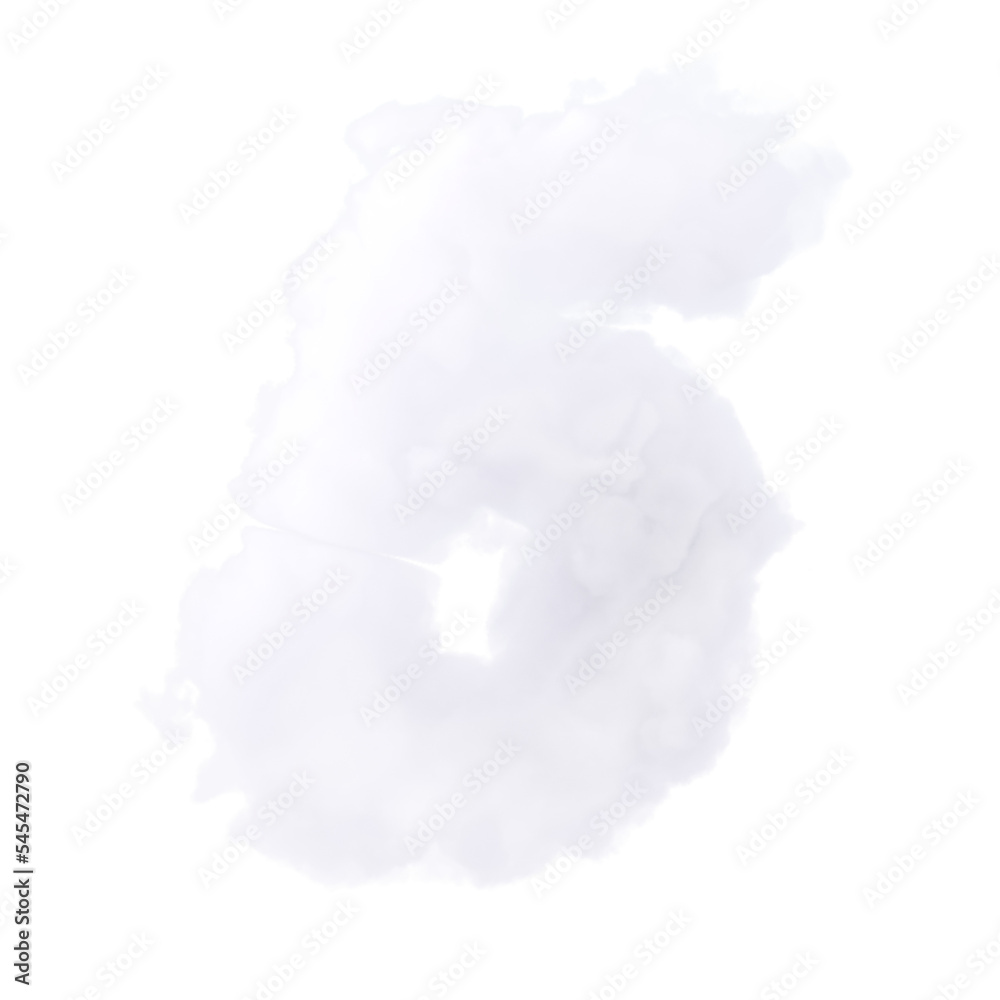 Sign number five cloud texture 3d illustration, concept of fifth idea or place Sign number five cloud texture 3d illustration, concept of fifth idea or place