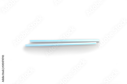 two drinking straw on white bacground