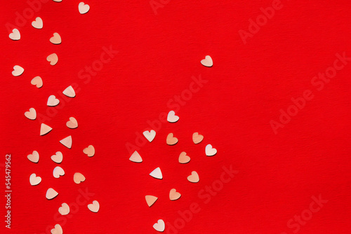 Vertical shot of Hearts  seamless textile pattern 3d illustrated © Dyeru