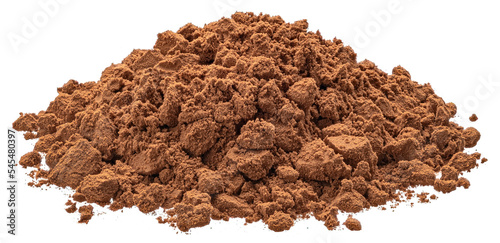 Cocoa powder isolated Fototapet