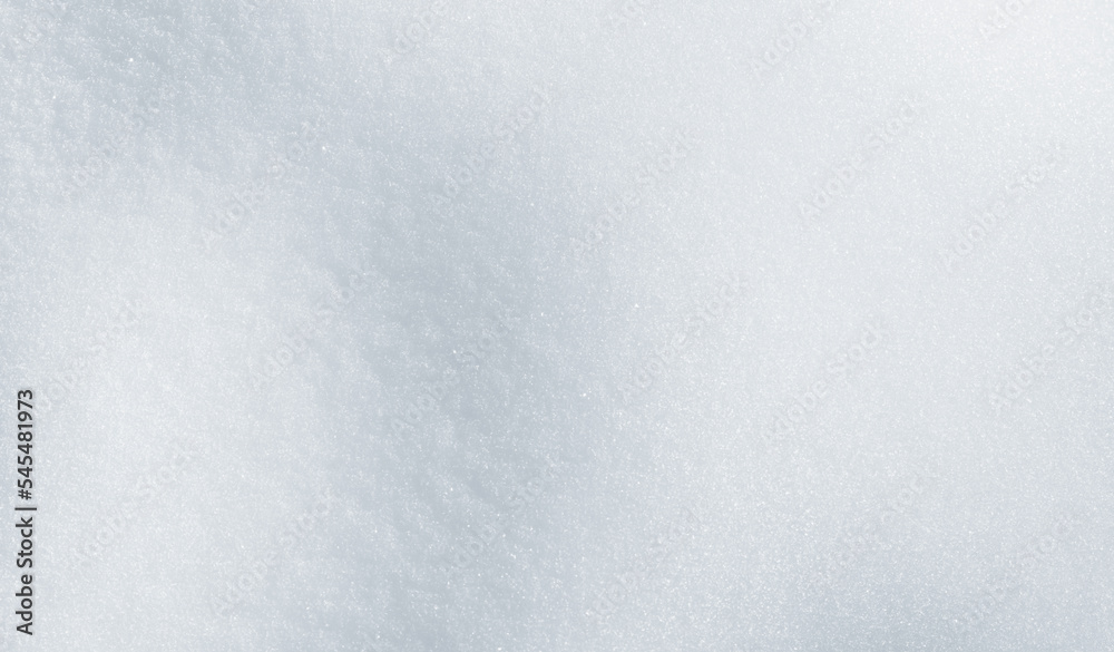 Snow texture, winter background with copy space