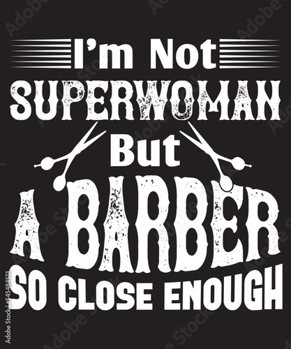 Barber quotes typography print vector template design