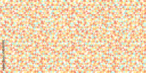 Tile pattern with triangles. Seamless geometric wallpaper of the surface. Mosaic background. Doodle for design. Print for polygraphy, posters, t-shirts and textiles. Fashion texture