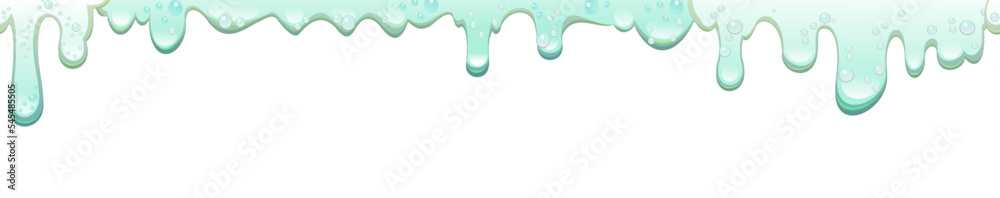 Foam drips. Foaming liquids. Water, detergent or food product. Isolated on white background. Vector. Foam drips. Foaming liquids. Water, detergent or food product. Isolated on white background. Vector.