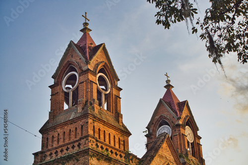 close up of a sanctuary  with no clock