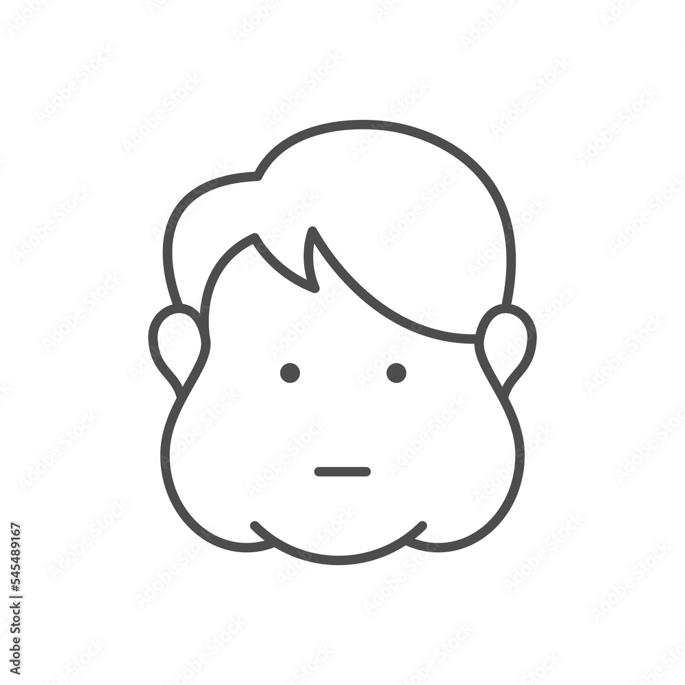 Person with extra weight line icon Person with extra weight line icon