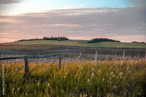 sunset on the prairie