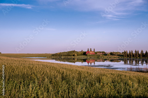 landscape with slough and sky
