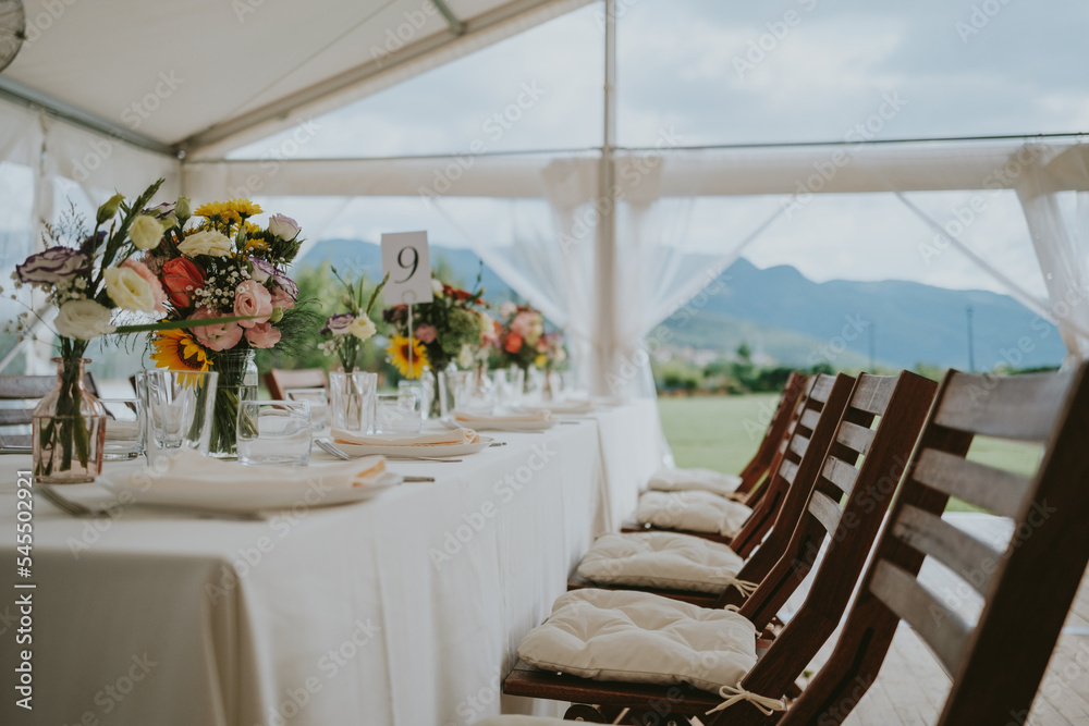 Fototapeta premium wedding table setting