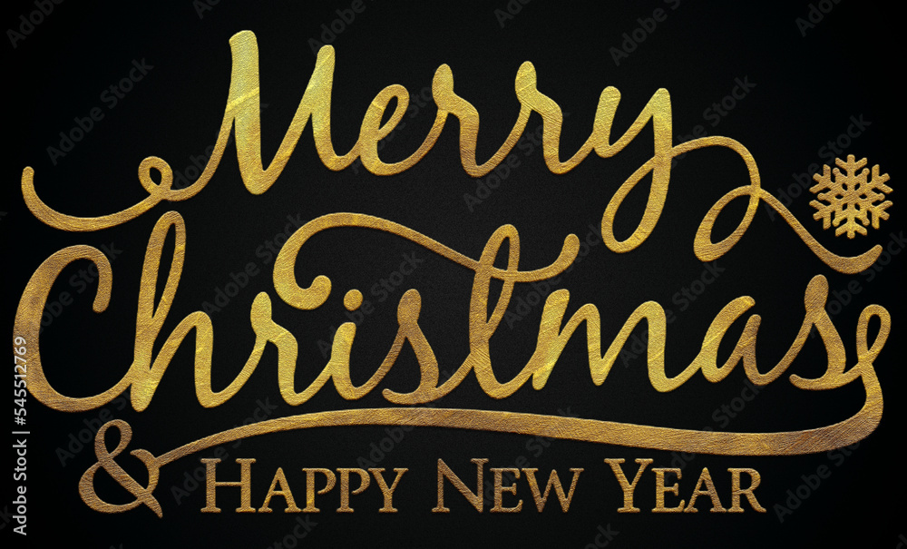 Merry Christmas golden calligraphy design banner Merry Christmas golden calligraphy design banner