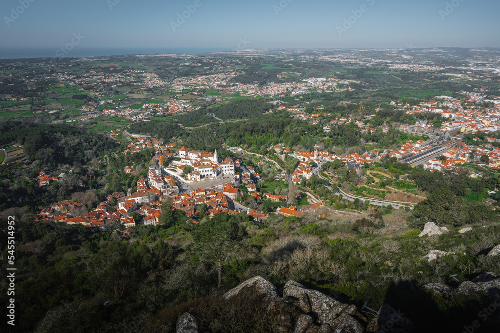 Aerial view of Sintra - Sintra, Portugal