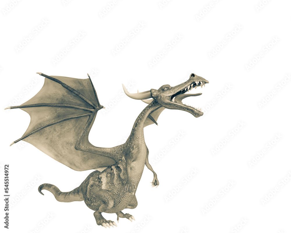 Obraz premium dragon cartoon is angry