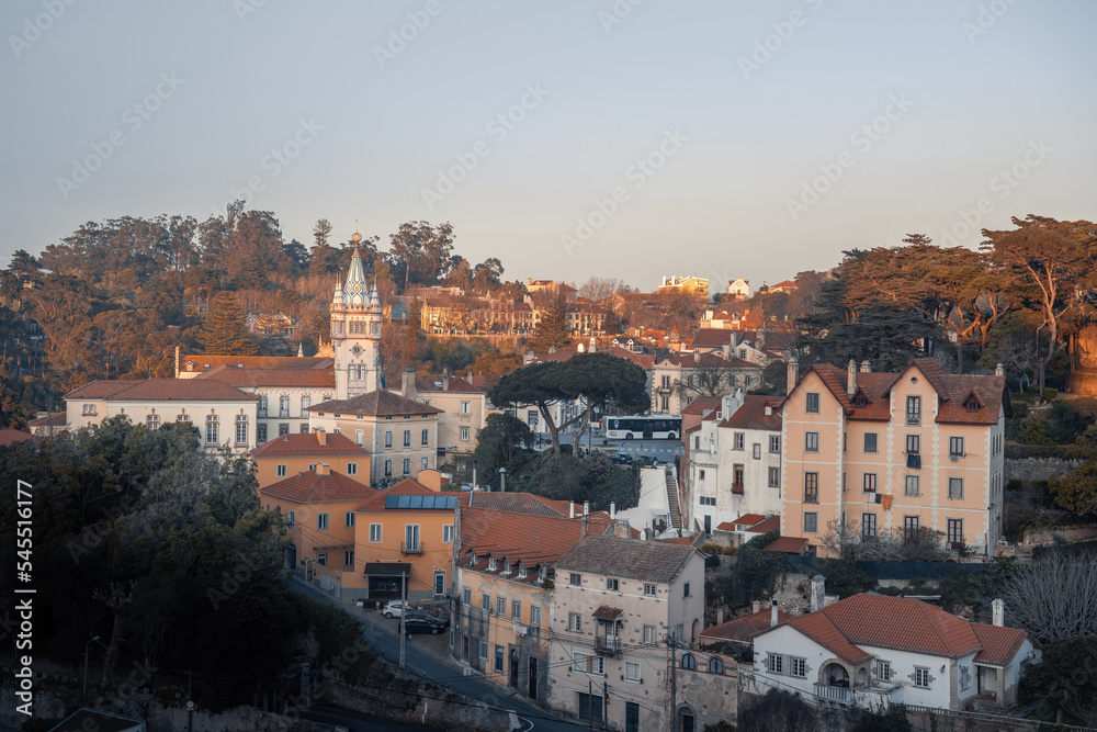 Sintra Skyline with Sintra Town Hall - Sintra, Portugal