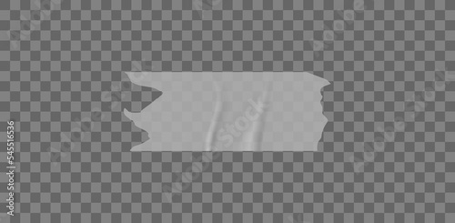 Adhesive tape. Sticky paper strip. Vector realistic scotch tapes