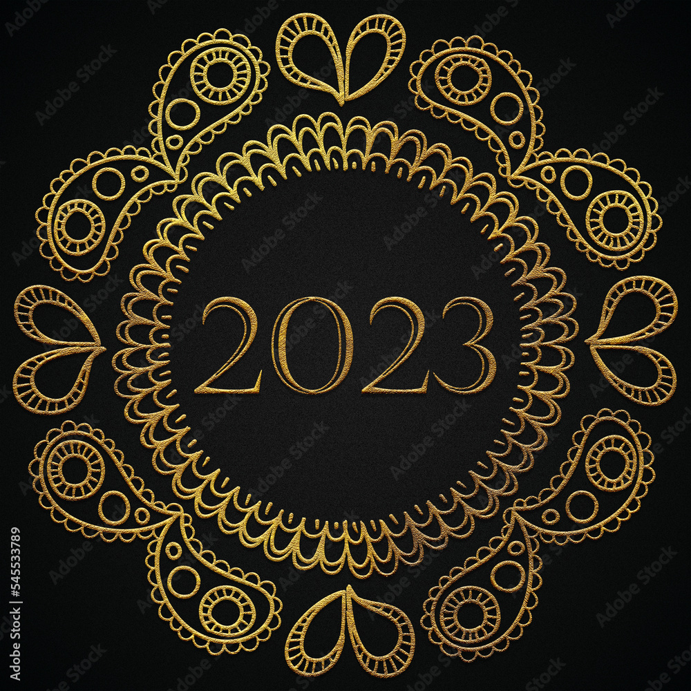 2023 year happy new year golden design poster 2023 year happy new year golden design poster
