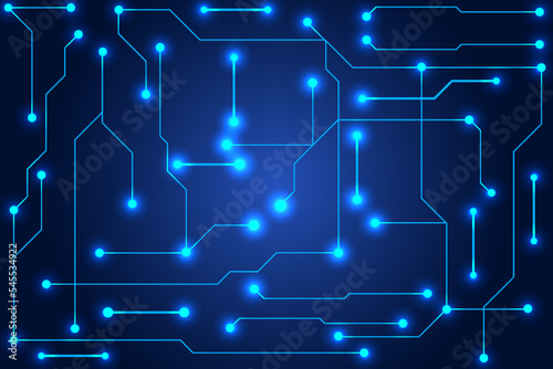 Abstract digital background with technology circuit board texture. Electronic motherboard illustration. Communication and engineering concept vector illustration