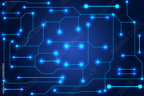 Abstract digital background with technology circuit board texture. Electronic motherboard illustration. Communication and engineering concept vector illustration