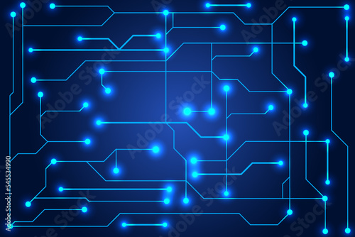 Abstract digital background with technology circuit board texture. Electronic motherboard illustration. Communication and engineering concept vector illustration