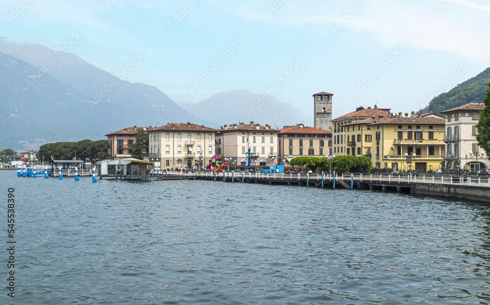 the lakeside of Pisogne in the Lake Iseo