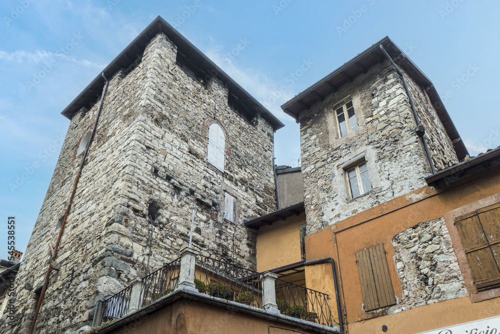Beautiful ancient tower in the historic center of Lovere Beautiful ancient tower in the historic center of Lovere