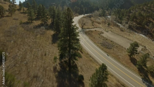 Aerial Mountain Road