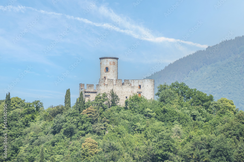 The beautiful Tower Rocca Martinengo in Monte Isola