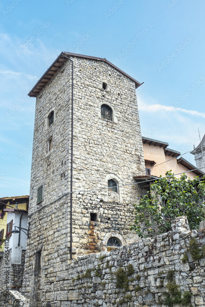 Beautiful ancient stone tower in SIviano Beautiful ancient stone tower in SIviano