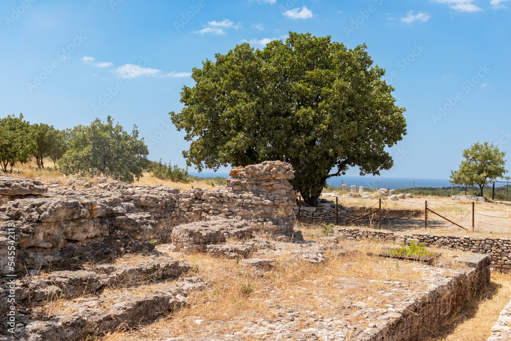 Ancient city view and ruins of Alexandria Troas in Çanakkale province of Turkey Ancient city view and ruins of Alexandria Troas in Çanakkale province of Turkey