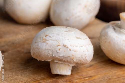 ripe whole mushrooms for cooking