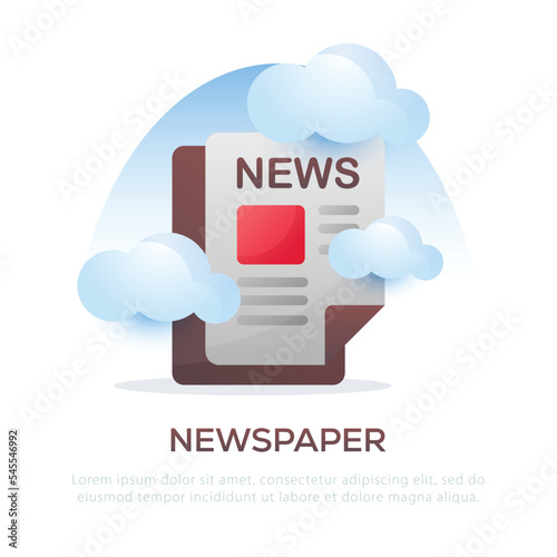 Wallpaper Mural Newspaper illustration design for mobile app or website design Torontodigital.ca