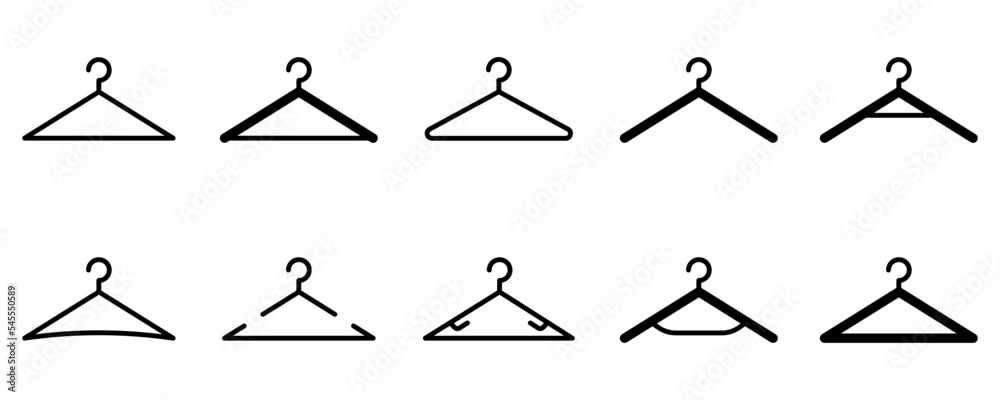 Φωτογραφία Conjunto de iconos de colgador de ropa