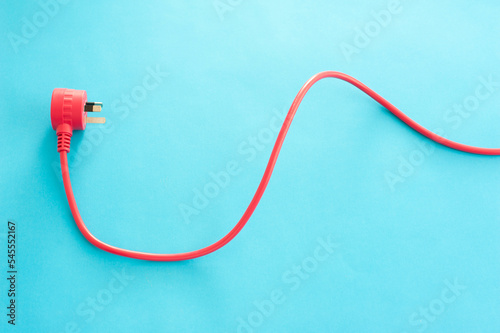 Red cord and integrated Australian plug