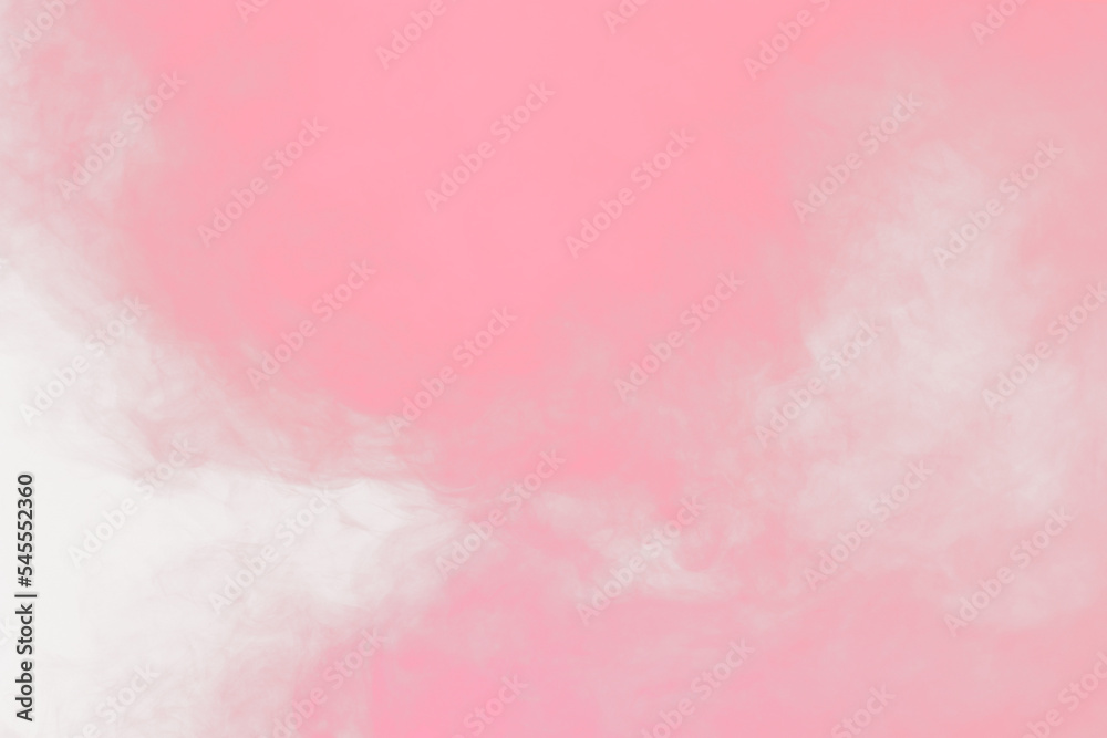 Red Dense Fluffy Puffs of White Smoke and Fog on Black Background, Abstract Smoke Clouds, All Movement Blurred, intention out of focus, and high low exposure contrast, copy space for text logo, png