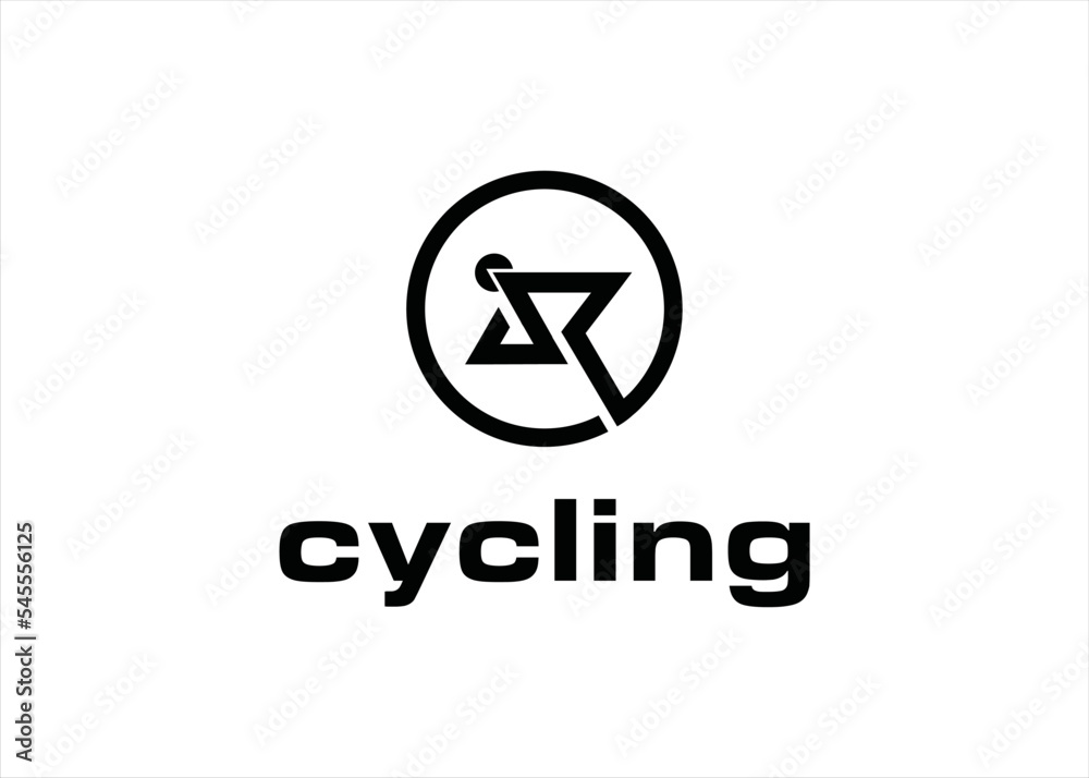 r logo design bicycle concept r logo design bicycle concept