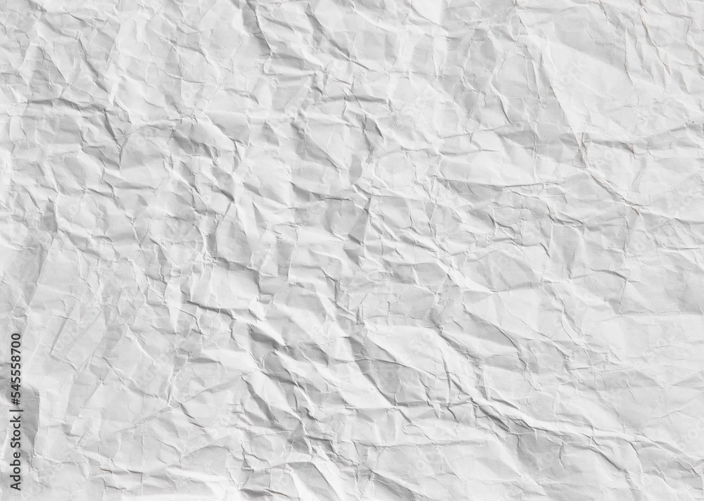 White crumpled paper texture background White crumpled paper texture background
