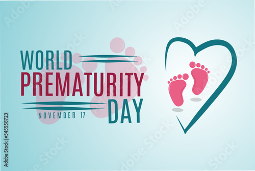 World Prematurity day November 17 vector illustration, holiday concept, suitable for banner poster or card