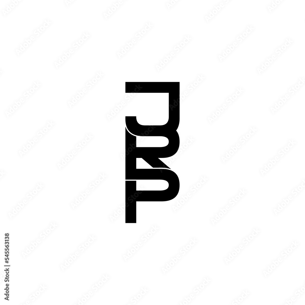 jrp letter initial monogram logo design jrp letter initial monogram logo design