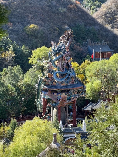chinese temple in the mountains - Baipu temple photo