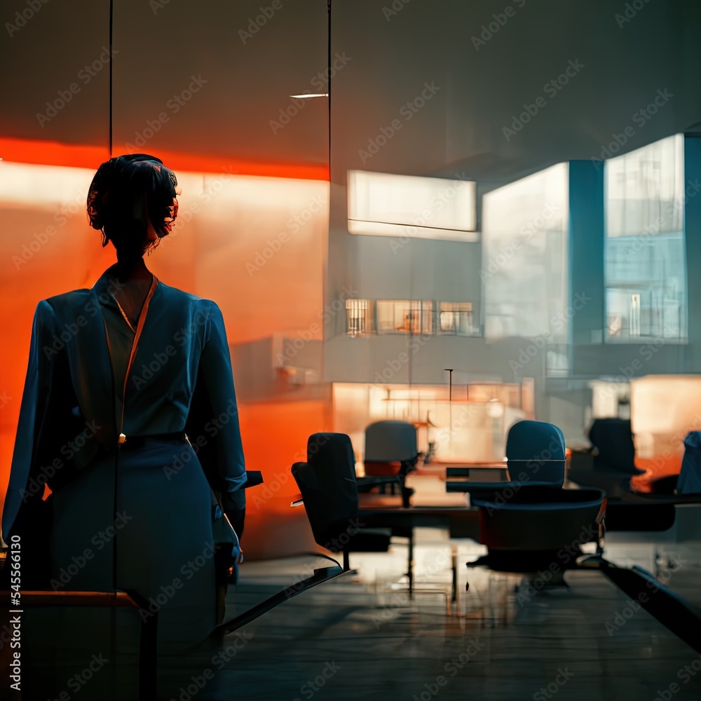 Fototapeta premium Illustration about businessman. Made by AI.