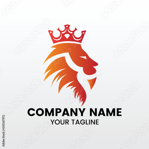 inspiring modern minimalist lion logo template