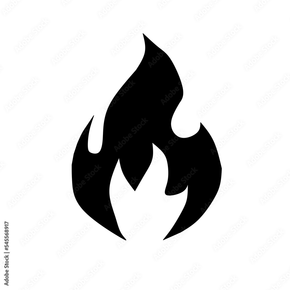 Fire icon vector simple design Fire icon vector simple design