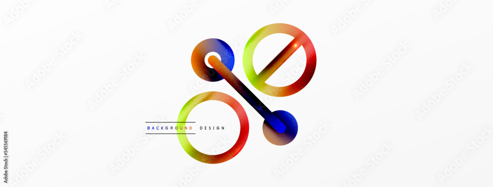 Circle composition abstract background. Trendy techno business template for wallpaper, banner, background or landing Circle composition abstract background. Trendy techno business template for wallpaper, banner, background or landing