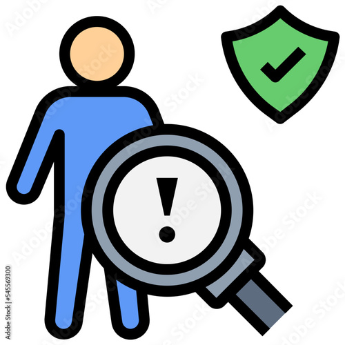 abnormal filled outline style icon